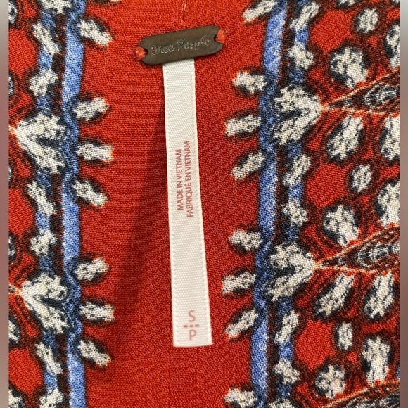 Free People Freshly Squeezed Mixed Print Top. Size small - Picture 5 of 7